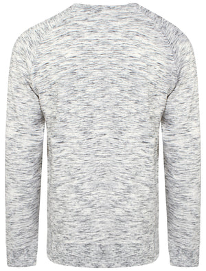 Mens Bryan Slub Sweatshirt in Grey Space Dye