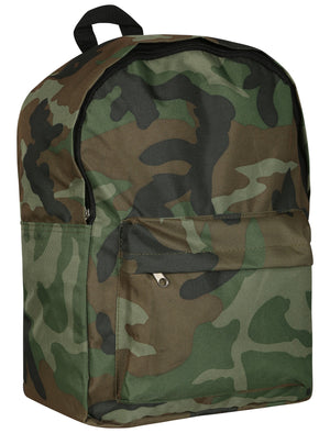 Frankie Canvas Backpack in Khaki Camo