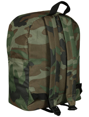 Frankie Canvas Backpack in Khaki Camo