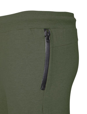 Mens Sammi Skinny Fit Cuffed Joggers in Khaki