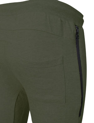 Mens Sammi Skinny Fit Cuffed Joggers in Khaki