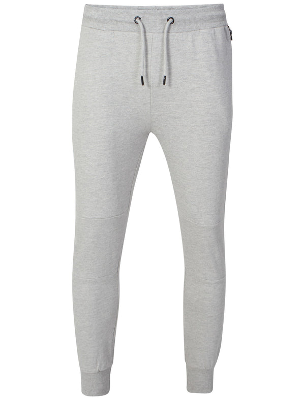 Mens Sammi Skinny Fit Cuffed Joggers in Grey Marl