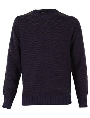 Dissident Gatton Crew Neck Sweater in Blackcurrant