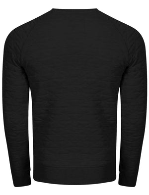 Mens Nicholas Triangle Quilt Sweatshirt in Black