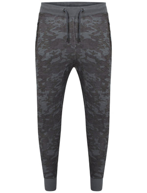 Mens Chuck Camouflage Panel Joggers in Blue
