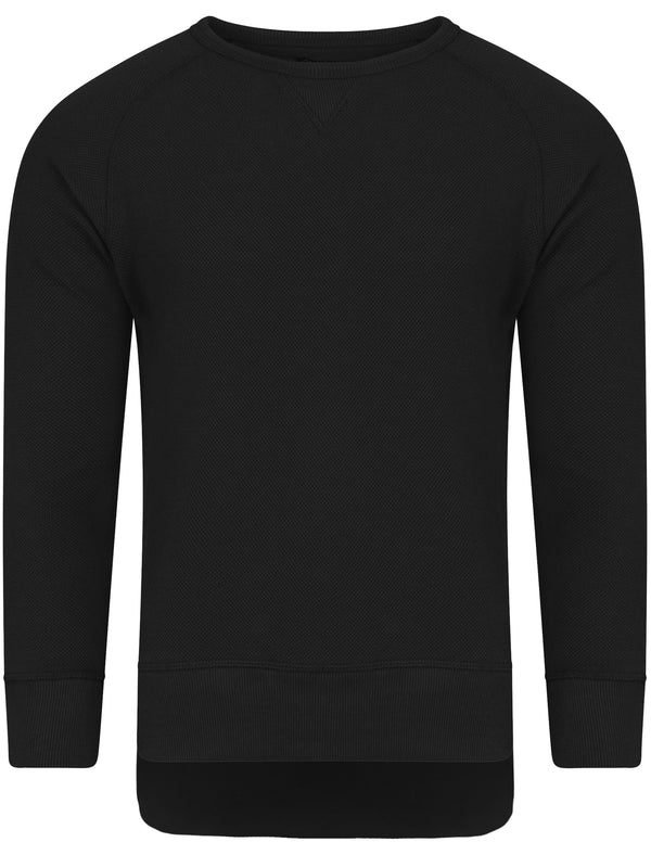 Wayne Piqué Step Hem Jumper In Black