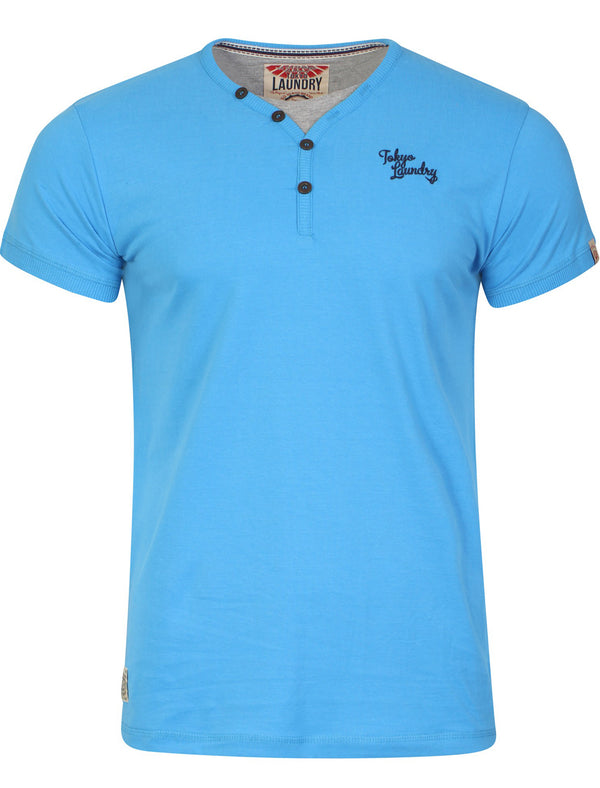 Glenbrook mock insert t-shirt swedish blue - Tokyo Laundry