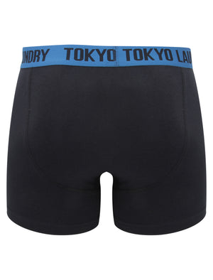 Haverfield (2 Pack) Boxer Shorts Set in Federal Blue / True Navy - Tokyo Laundry