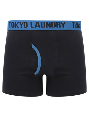 Haverfield (2 Pack) Boxer Shorts Set in Federal Blue / True Navy - Tokyo Laundry