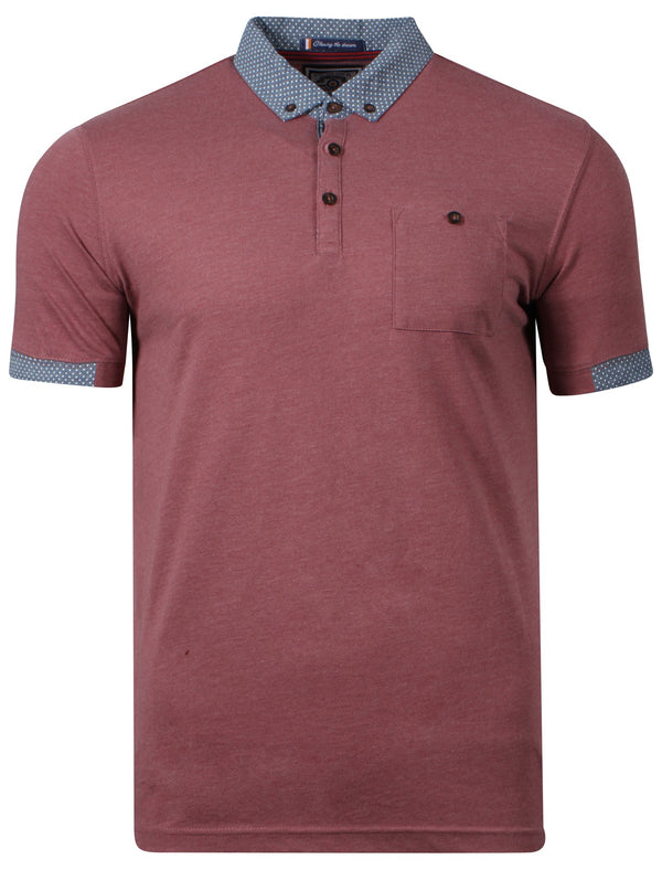Le Shark Based Red polo shirt