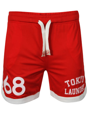 Tokyo Laundry Team Wolfe red Shorts