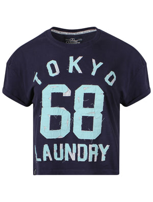 Tokyo Laundry Destini Blue cotton tee