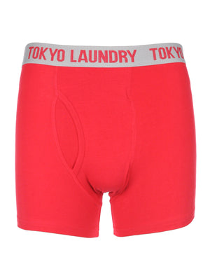 James Red/Grey Sports Boxers - Tokyo Laundry