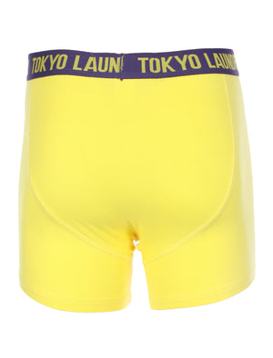 James Yellow/Blue Sports Boxers - Tokyo Laundry