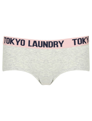 Kaz (3 Pack) Assorted Briefs in Eclipse Blue / Light Grey Marl / Candy Pink - Tokyo Laundry