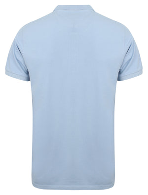 Lewisham Cotton Pique Polo Shirt In Placid Blue - Kensington Eastside