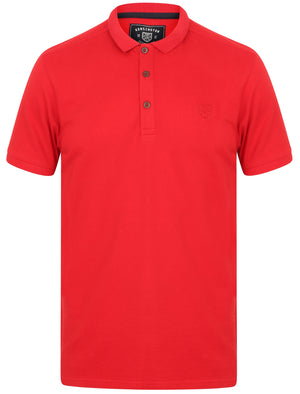 Lewisham Cotton Pique Polo Shirt In Samba Red - Kensington Eastside