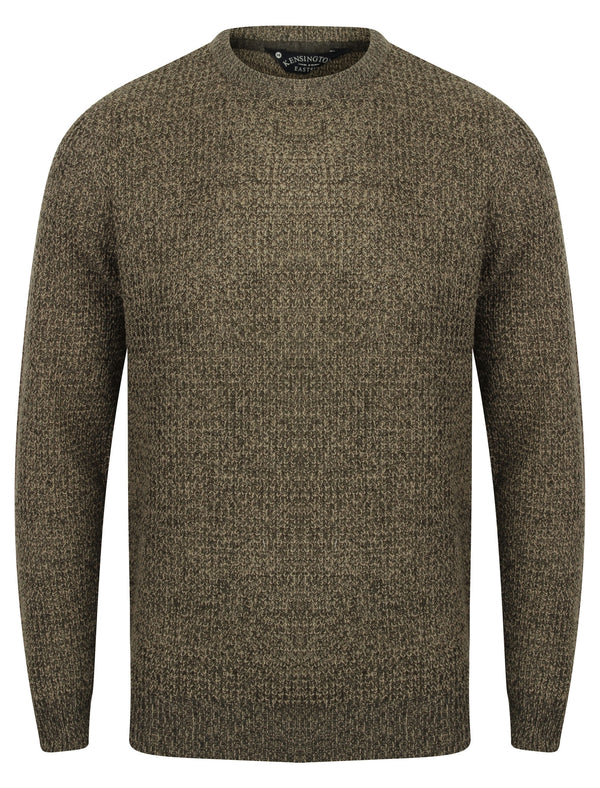 Mel Crew Neck Knitted Jumper in Charcoal Marl / Sable - Kensington Eastside