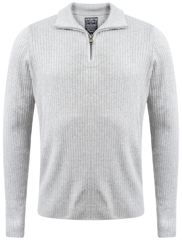 Kensington Eastside Beswick Jumper in Light Grey Marl
