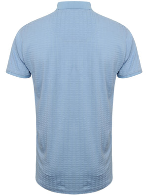 Atherstone Jacquard Jersey Polo Shirt in Placid Blue - Kensington Eastside