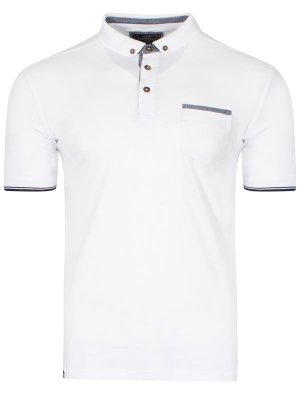 Callcott Polo Shirt in White - Kensington Eastside