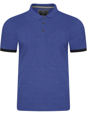 Daplyn Piqué Polo Shirt in Cornflower Blue Marl - Kensington Eastside