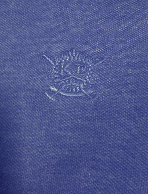 Daplyn Piqué Polo Shirt in Cornflower Blue Marl - Kensington Eastside