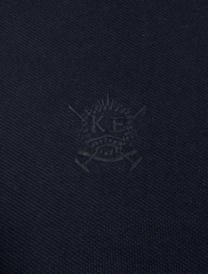 Daplyn Piqué Polo Shirt in True Navy - Kensington Eastside