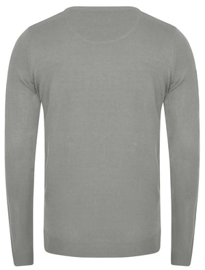Fredrikstad Crew Neck Jumper in Light Grey Marl - Kensington Eastside