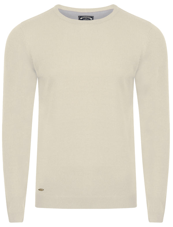 Fredrikstad Crew Neck Jumper in Oatgrey Marl - Kensington Eastside