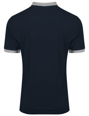 Geary Piqué Polo Shirt In True Navy - Kensington Eastside