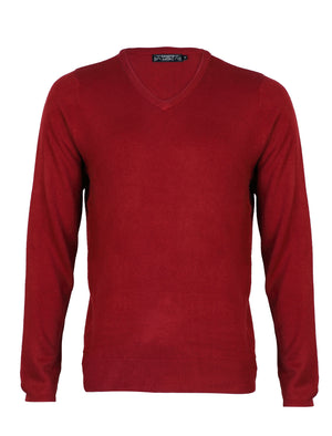 Kensington Eastside Hubert red v neck jumper