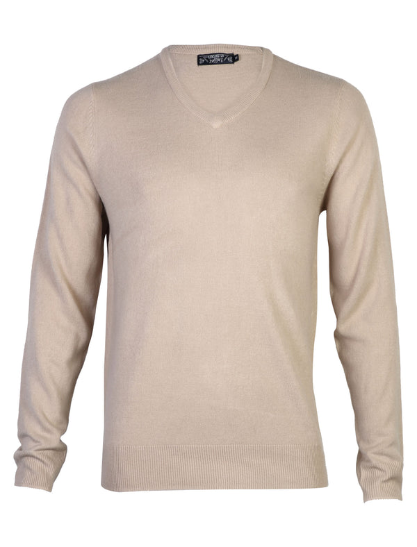 Kensington Eastside Hubert cream v neck jumper