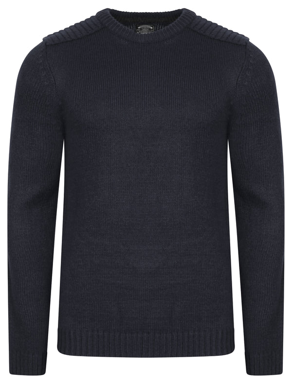 Minos Knitted Jumper in Dark Navy - Kensington Eastside