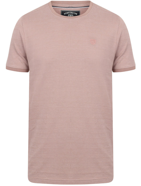 Murphy Jacquard Cotton Jersey T-Shirt In Deauville Mauve - Kensington Eastside