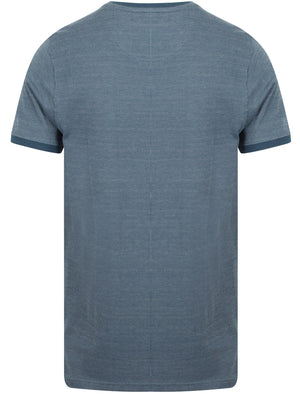 Murphy Jacquard Cotton Jersey T-Shirt In Ensign Blue - Kensington Eastside