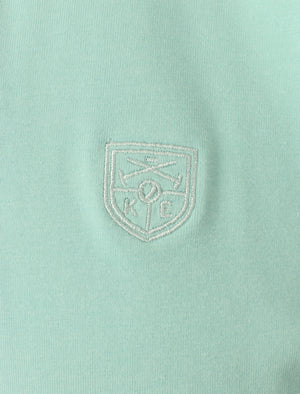 Prospect Cotton Jersey Polo Shirt In Pastel Turquoise - Kensington Eastside