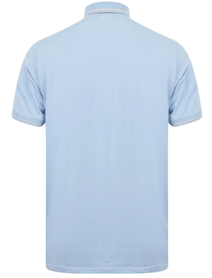 Prospect Cotton Jersey Polo Shirt In Placid Blue - Kensington Eastside