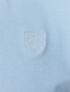 Prospect Cotton Jersey Polo Shirt In Placid Blue - Kensington Eastside