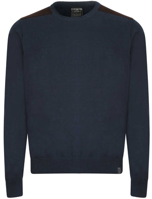 Roxton 2 light weight jumper in Denim Blue - Kensington Eastside