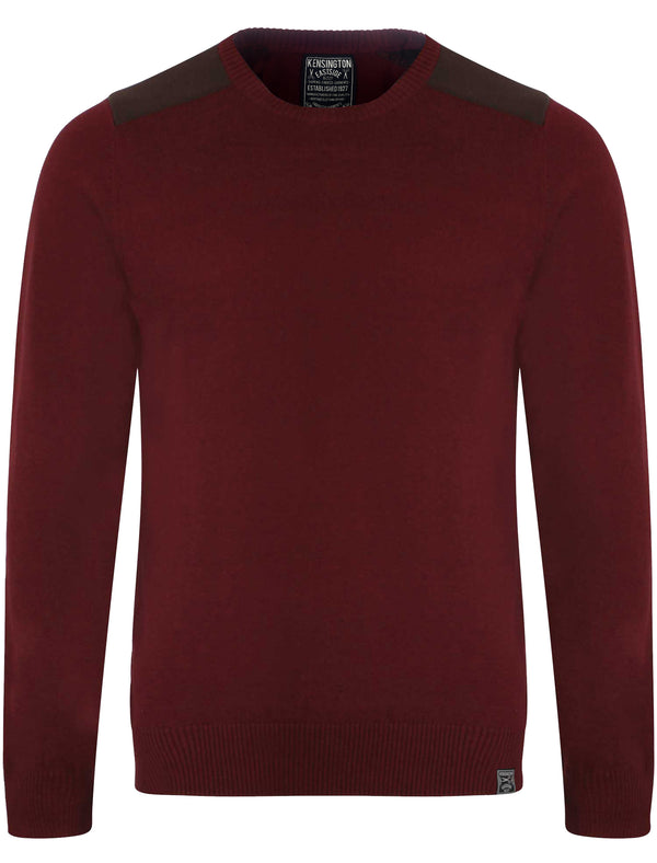Roxton 2 light weight jumper in Oxblood - Kensington Eastside