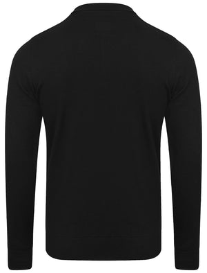 Stirling Long Sleeve Polo Shirt in Black - Kensington Eastside