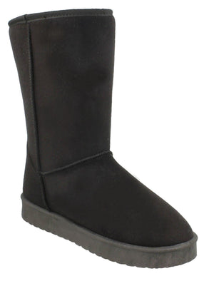 Poppy Fur Lined Winter Boots in Black
