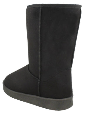Poppy Fur Lined Winter Boots in Black