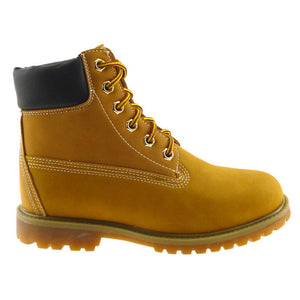 Kit 6 hole lace up tan work boots