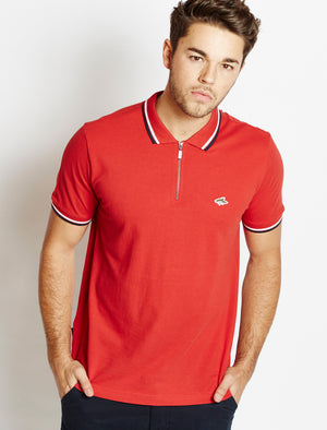 Le Shark Lansdown red polo shirt