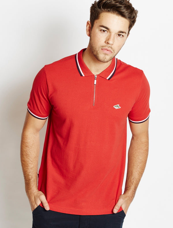 Le Shark Lansdown red polo shirt