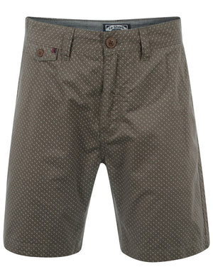 Le Shark Buckler Grey Cotton Shorts