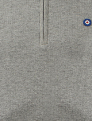 Le Shark Parker grey knitted polo shirt