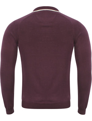 Men's Le Shark Perry Purple Long Sleeved  Polo Shirt